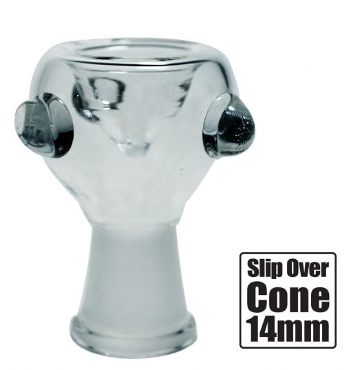 Slip Over 14mm Glass Cone