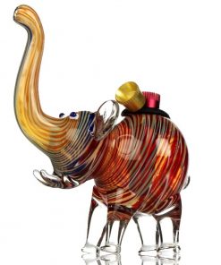 Agung The Elephant Colorful Glass Bong 12cm