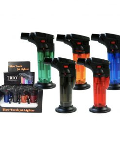 Clear Stand Up Blow Torch Jet Lighter x2