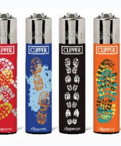 Clipper Refillable Gas Foot Prints Large