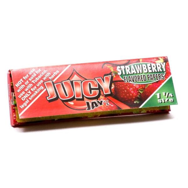 Juicy Jays Strawberry Flavoured Rolling Papers 1 1/4 - Cheap Smoke Online