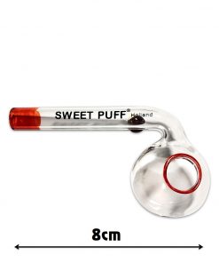 Sweet Puff Pipe with Red Rim and Balancer 8cm