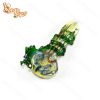 Agung Glass Dry Pipe Green Dragon