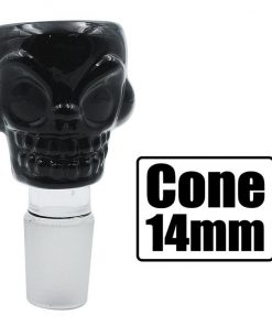 Stone Age Skull Cone Piece Black 14mm