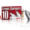 10 x Quick Whip Cream Chargers 10x8g