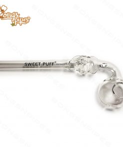 Skull Sweet Puff Pipe with Clear Balancer 14cm