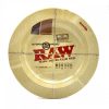RAW ROUND METAL SMALL ASH TRAY 14cm