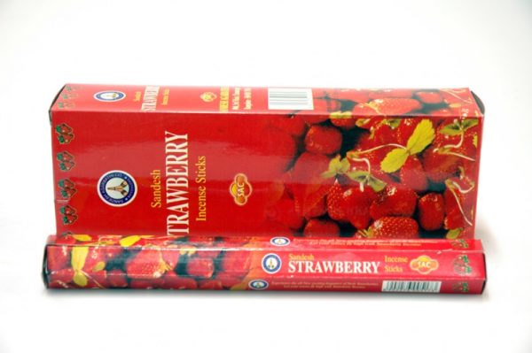 Sandesh Strawberry Hex Incense 20g