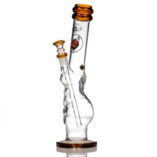 Agung Gripper Full Glass Bong Amber 33cm