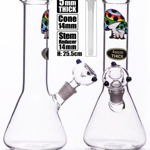 MWP Medium Beaker With Shrooms 25 cm