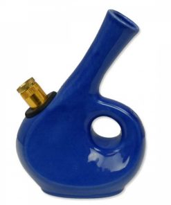 Blue Aladdin Lamp Ceramic Bong - 13cm
