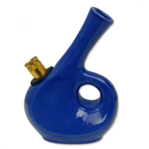 Blue Aladdin Lamp Ceramic Bong - 13cm