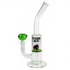 Stone Age Bag Pipe Glass Bong With Green Filter Strainer 31cm