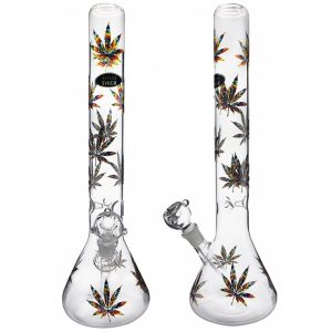 Stone Age X Large Beaker With Rasta Leaf 45cm