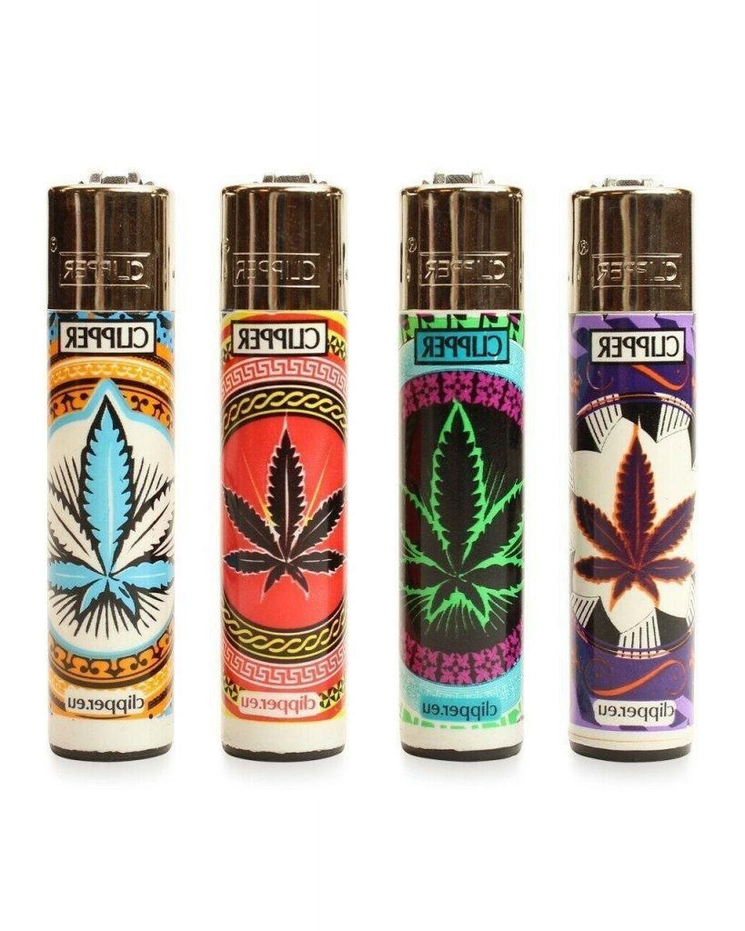 Clipper Refillable Oriental Cannabis Leaf Large | CheapSmoke