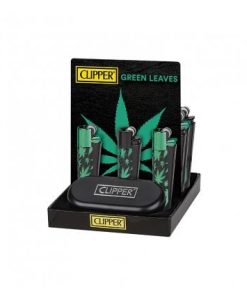 clipper-metal-lighters-green-leaves