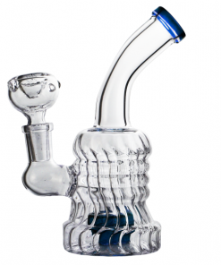 70’s Swirl Glass Water Pipe 16cm